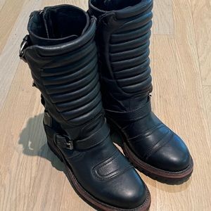 Ash Women’s Leather Motorcycle Style Boots - Size 36/5.5